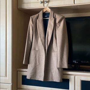 Zara wool coat/blazer with padded shoulders
